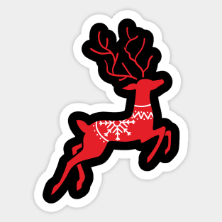 Scandinavian Reindeer Sticker